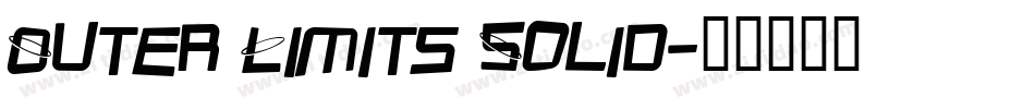 Outer Limits Solid字体转换